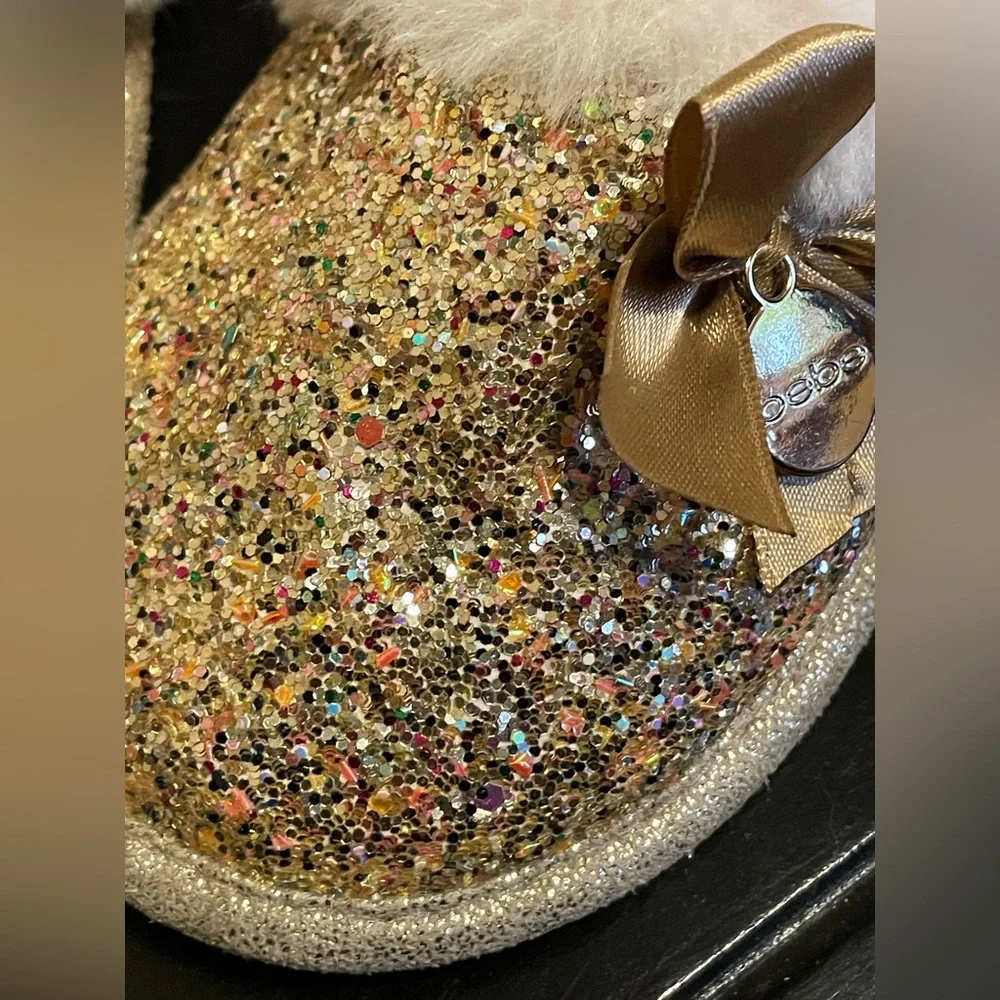 bebe sparkly gold